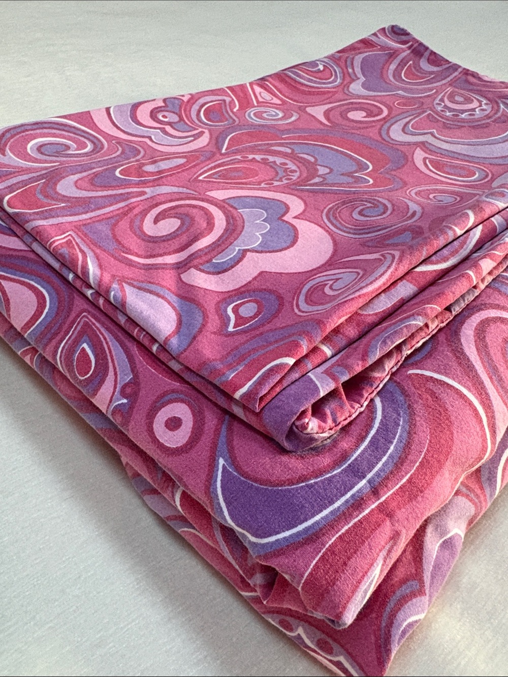 Paisley/ Curvy Print Twin Sheet Set